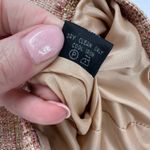 Lafayette 148 New York Petite Tweed Blazer Jacket Pink Tan Size 8 Linen Blend Photo 12