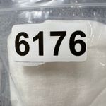 Joie  White Linen Button Front Top‎ Women's Small Crochet Trim Pocket Boho Blouse Photo 8