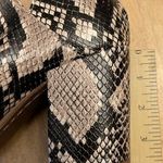 Steve Madden  Western Cedar Bootie In Natural Snake Print Size 6 Pointed Photo 4