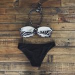 H&M NWOT Y2K Zebra Print Bikini | Size 6 Photo 2