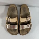Time And Tru  8.5 Sandals Comfortable Footbed Slides Platform Arizona Women's Photo 4