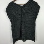 Converse One Star Top Women M Black White Star Polka Dot V Neck Y2K Indie Sleaze Photo 4