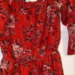 American Eagle  Red Floral Medium Romper  Photo 2