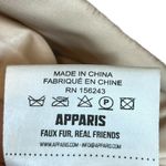 Apparis Maria Hooded Faux Fur Coat Open Front Plush Brown Pockets Women’s Size S Photo 10