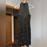 Ibiza Silk Beaded Midi Dress Black Size L Photo 4