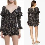 Anthropologie Likely NEW Revolve Amira ruffle long sleeves romper size 10 Photo 1
