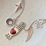 Handmade vintage goth y2k grunge style ballchain necklace 🙏❤️💫🌀 Photo 3