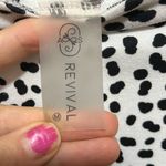 Altar'd State AS Revival Dalmatian Print Open Back Long Sleeve Top Size Medium Polka Dots Photo 3