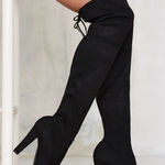 Steve Madden MOVING SALE  black over the knee block heel boot Photo 0