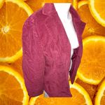 L.L.Bean L.L. Bean Maroon Corduroy 3 Button Blazer Size 16 Petite Photo 2