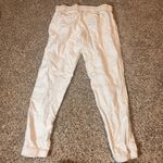 Athleta  Linen Blend‎ Joggers Lightweight Casual Pants with Pockets Size 10T Photo 5