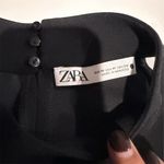 ZARA Women's Black Halter Tank Top Size M Satin Effect Casual Summer Photo 1