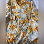 Vintage ‘70s Yellow, Orange & Blue Cap Sleeve V Photo 6