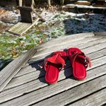 Caslon New Circa Red Leather Thong Sandals size 5 Photo 4