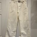 Reformation  Wilder Belted High Rise Wide Leg Cropped Jeans Photo 3