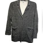 Eileen Fisher  Charcoal Sweatshirt Blazer Jacket Sz M Photo 0