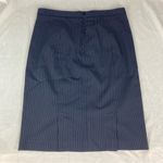 Antonio Melani  Navy Blue Pinstripe Women's Pencil Skirt Size 4 Photo 1