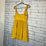 Forever 21  Yellow Sleeveless Mini Summer Dress L Zip Closure Trendy Sunshine Y2K Photo 8