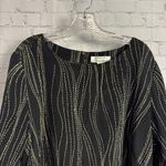 Shomi by Miller Shor retro glam gold and black silk tunic size 20 old money Photo 6