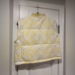 NWT Thread & Supply Size S Yellow Floral Patchwork Cropped Luff Vest Full Zip Photo 6