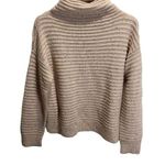 Madewell  Belmont Mock Neck Wool Blend Ribbed Sweater Womens Size S Pink Photo 0