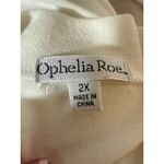 Ophelia Rose Ivory Long Sleeved Crew Neck Inspire‎ Sweater Size 2XL Photo 4
