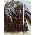 Guns and Leather Argentinian Jacket Fits a Women's Small, Maroon Red Photo 10