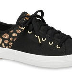 Keds ‎ Leopard Kickstart 50/50 Canvas Lace Sneakers Dream Foam Womens Size 7.5 M Photo 0