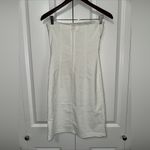 Ms. J Jacobson's Lightweight Strapless Midi Bodycon Dress Size 3 White Photo 3