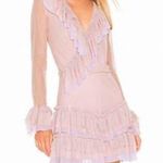 Hot As Hell Orange Long Sleeve Ruffle Mini Dress Size Small Photo 1