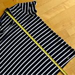 Tommy Hilfiger  Striped Scoop Embellished Neck T-Shirt, Navy, White, Size L Photo 10