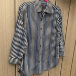 Michael Kors  Classic Fit Striped Shirt Photo 6