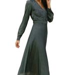 Bohme  green sleek pleated elegant midi maxi size XL Photo 10