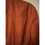The Limited  Women's Burnt Orange Pleated Front And Back Dress Shirt Size Large Photo 11