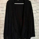 Lauren‎ Ralph Lauren Active Cardigan Womens Size M Black Cotton Open Front Size M Photo 0