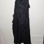Abercrombie & Fitch  Draped Ruffle Maxi Dress /Black / Size XS - 159-299-0020-900 Photo 1