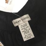 new Shay Todd ❁ Handkerchief Hem Crochet Shoulder Tie Dress Swim Cover ❁ Black L Size L Photo 6