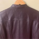 Denim & Co . Women's Leather Jacket - Dark Brown Photo 9