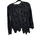 Vintage Judith Ann Creations black sequined Silk 80s Sequin jacket sz S Photo 1