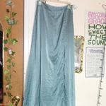 Blue Maxi Slit Skirt Size M Photo 2