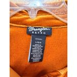 Wrangler  Retro Velvet Button Up Shirt Womens Large Orange Y2K Western Photo 1
