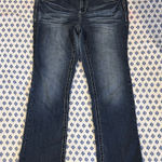 Maurice's Maurice’s 16 Women's Blue Jeans embroidered pockets whiskered straight Photo 0