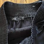 ZARA Black Silky Satin High Waisted Shorts | XS Photo 1