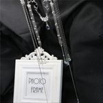 Crystal Retro Hairband Elegant Shinning Rhinestones Long Tassel Hairwear Waterdr Silver Photo 6