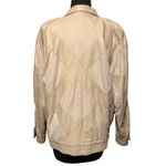 Bally Switzerland Italy Lamb Leather Suede Bomber Jacket Beige Vintage Sz 6/8 Photo 6
