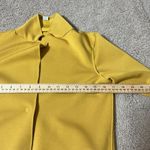 Carolina Belle Montreal Yellow Long Sleeve Button Front Blazer Jacket Preppy Size XS Photo 4
