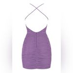 Mistress Rocks 'NIGHTSHADE' Lilac Ruched Mesh Dress Photo 8