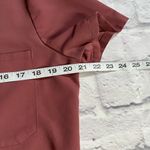 FIGS  scrub top one pocket Terra cotta dark mauve M Photo 4