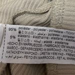 ZARA  Beige Tan Ribbed Knit High Waisted Pull On Bootcut Flared Pants Size S Photo 4