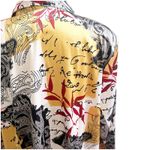 Maggie Barnes Women’s Vintage Satin Button Down Blouse Size 2X 22/24 Artsy Photo 5